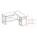 Alt View 16. Walker Edison - 59” Urban Industrial 2 Drawer L Shaped Desk - Rustic Oak.