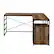 Left. Walker Edison - 59” Urban Industrial 2 Drawer L Shaped Desk - Rustic Oak.