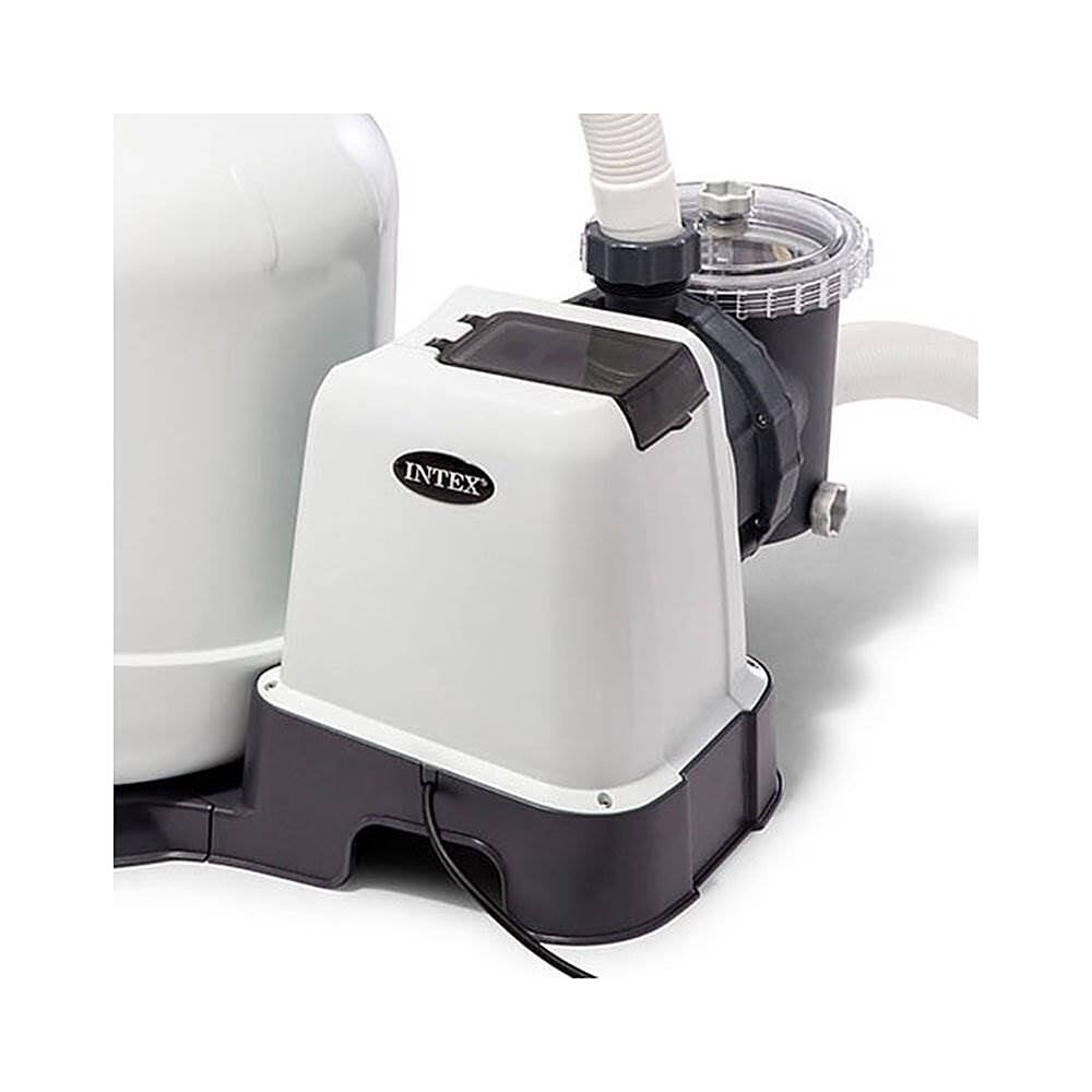 Left. Intex - 3000 GPH Above Ground Pool Sand Filter Pump w/ Pump Hose (2 Pack).