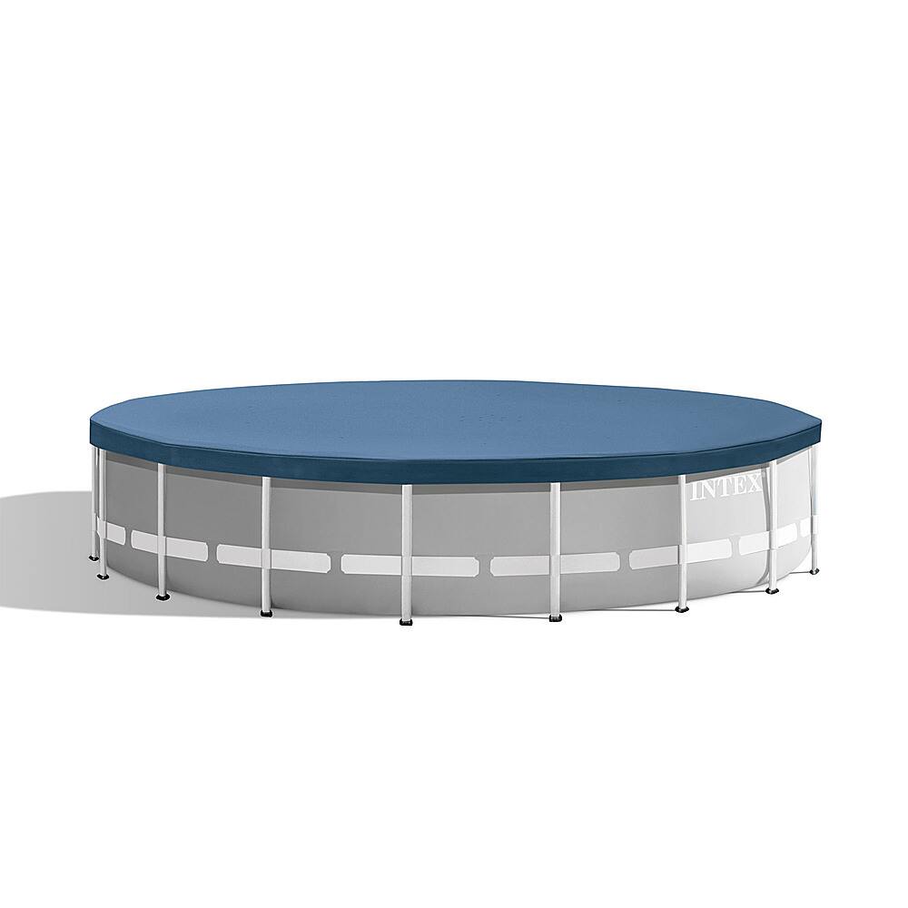 Alt View 21. Intex - Prism Frame Above Ground 18' x 48" Pool Set w/ 6 Replacement Filters - Gray.