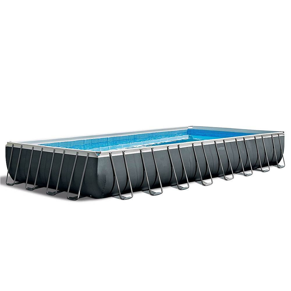 Alt View 11. Intex - Ultra XTR Rectangular Pool Set with Maintenance Kit - Gray.
