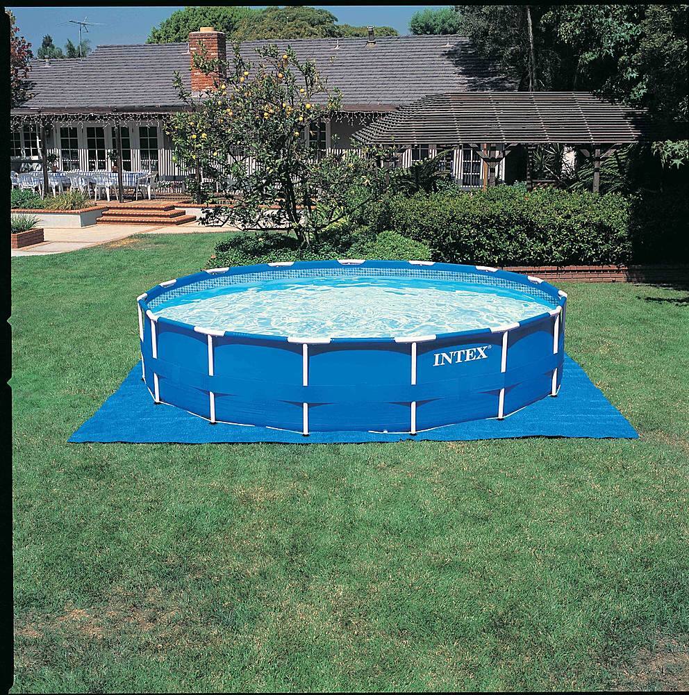 Intex Round 12 ft. x 30 in. Metal Frame Swimming Pool with Filter Pump and  Pool Maintenance Kit 30 in. H 28003E + 28211EH - The Home Depot