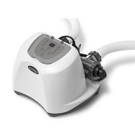 Intex - Krystal Clear Saltwater System for Above-Ground Pools up to 15,000 Gallons - White