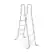 Front. Intex - Steel Frame Above Ground Swimming Pool Entry Step Ladder - White.
