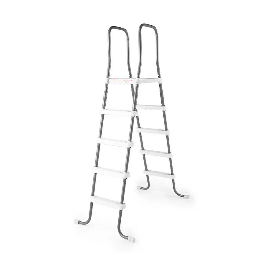 Automated Platform Ladder Intex Steel Frame Above Ground Swimming Pool Entry Step Ladder White ...