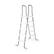 Angle. Intex - Steel Frame Above Ground Swimming Pool Entry Step Ladder - White.