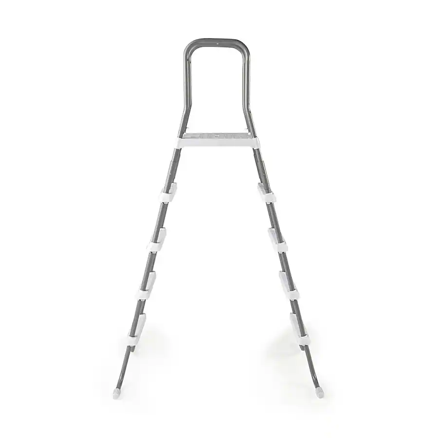 Automated Platform Ladder Intex Steel Frame Above Ground Swimming Pool Entry Step Ladder White ...