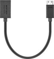 Best Buy essentials™ - Mini HDMI to HDMI Adapter - Black - Front_Zoom