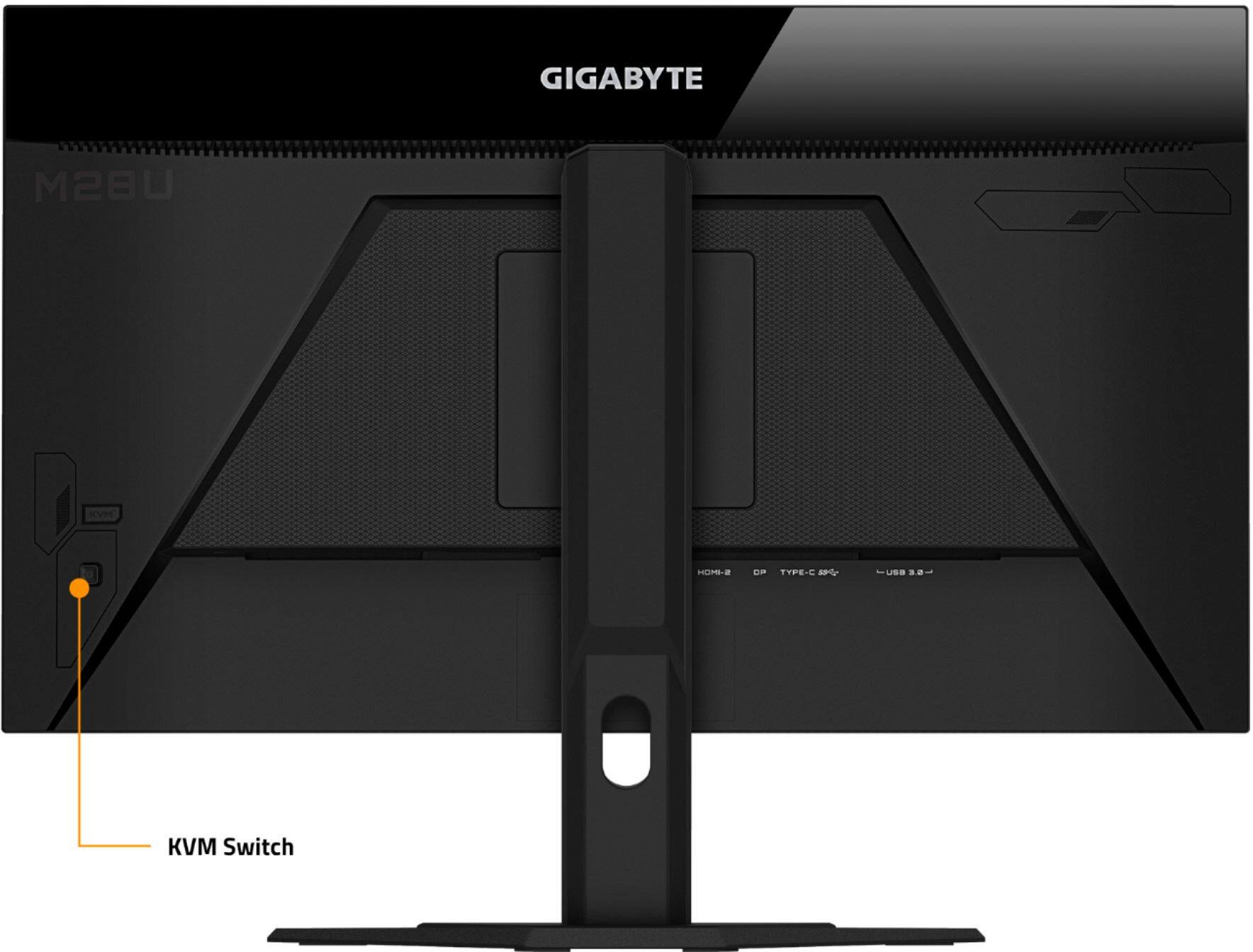 Alt View 13. GIGABYTE - M28U 28" LED 4K UHD FreeSync Premium Pro SS IPS Gaming Monitor with HDR (HDMI, DisplayPort, USB) - Black.