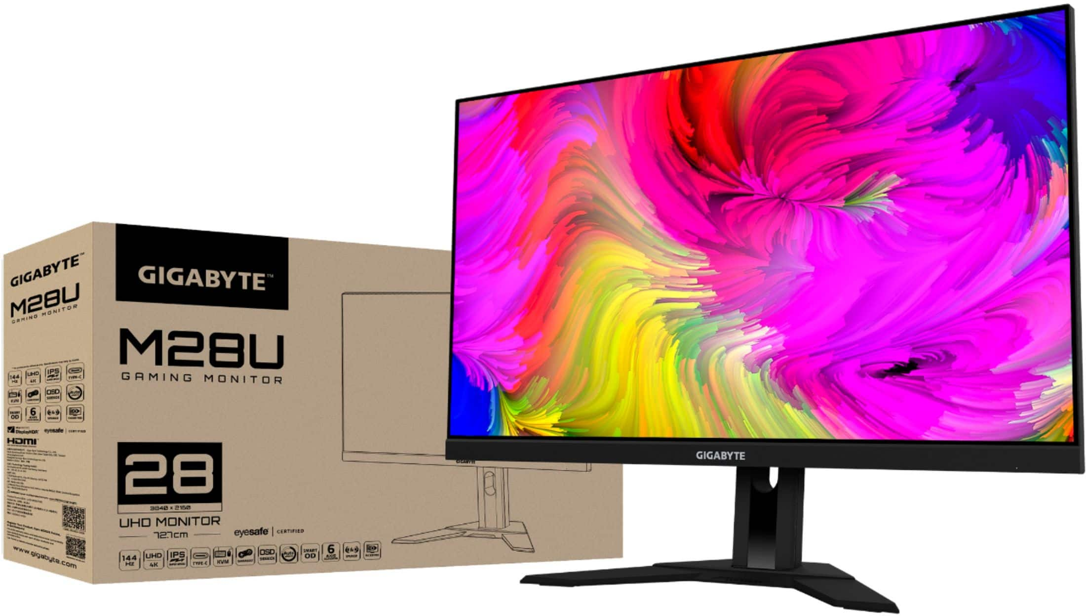 やまぐち様専用】GIGABYTE 4K144Hzゲーミングモニター M28U-