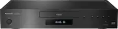 Front. Panasonic - 4K Ultra HD Streaming Blu-ray Player with HDR10+ & Dolby Vision Playback,THX Certified, Hi-Res Sound-DP-UB9000 - Black.