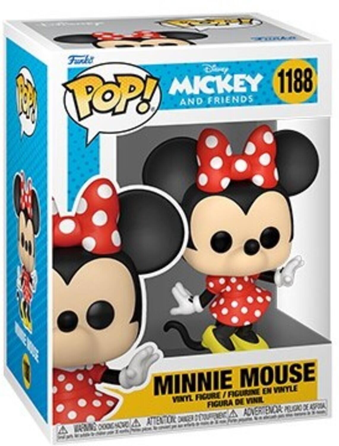Furke Disney MICKEY 1188 1 POP! AND FRIENDS MINNIE MOUSE FIGURINE EN VINYLE FIGURA DE VINIL FIGURA DE VINIL ADVERTENCIA: PELIGRO ATTENCION: DANGEROUS MOMER S