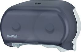 San Jamar - Versatwin Tissue Dispenser, 8 x 5 3/4 x 12 7/10 - Black