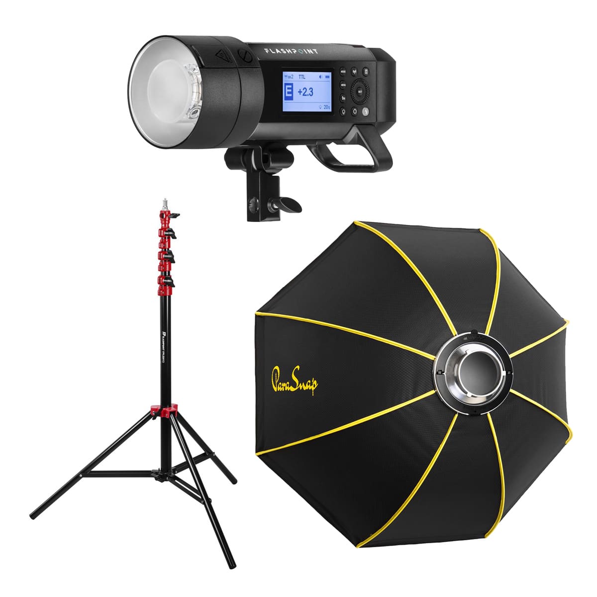 "Flashpoint - XPLOR 400 Pro Compact TTL R2 Monolight, Bundle with Glow ParaSnap 44"" Octa Softbox, 9.5' Air Cushioned Light" price history on PriceWatchPro