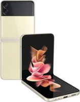 Samsung - Galaxy Z Flip3 5G 128GB (Unlocked) - Cream - Front_Zoom