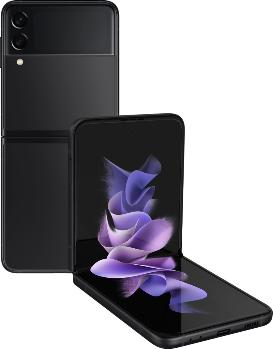 Zoom in on Front Zoom. Samsung - Galaxy Z Flip3 5G 128GB (Unlocked) - Phantom Black.