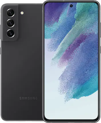 Front. Samsung - Galaxy S21 FE 5G 256GB (Unlocked) - Graphite.