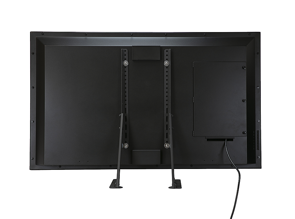 Back View: Walker Edison - DVD Media Storage TV Stand for Most Flat-Panel TV's up to 55" - Brown