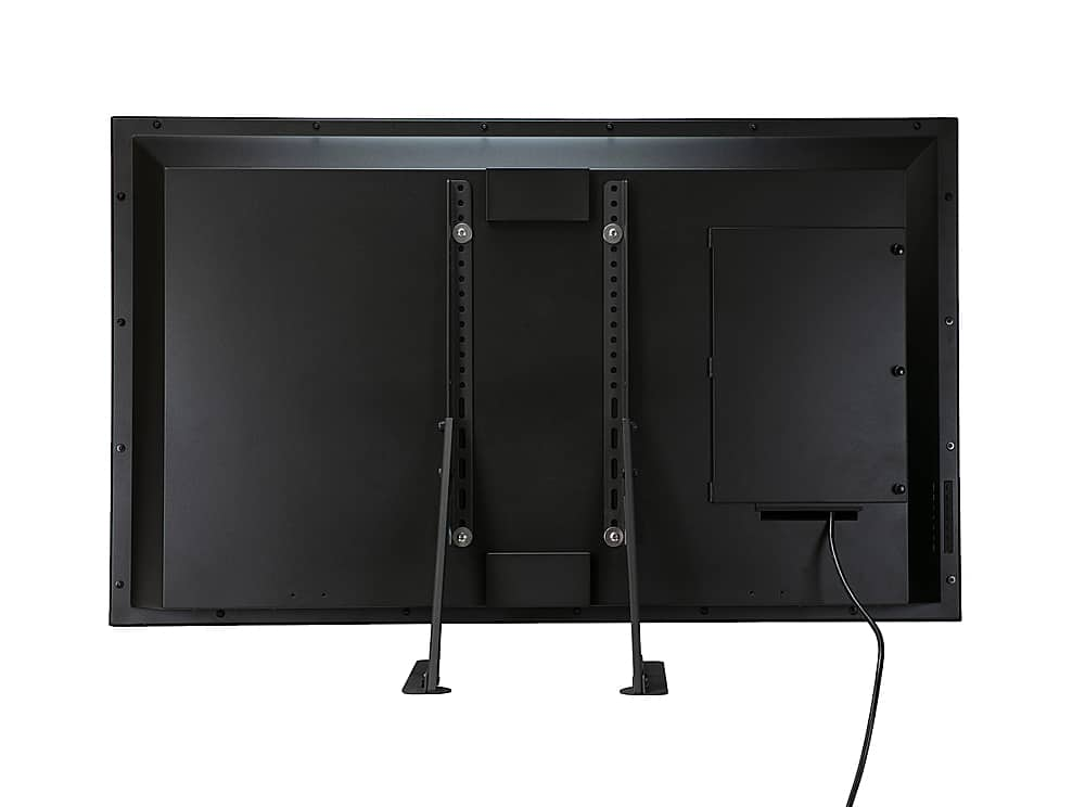 Back View: Seura - Outdoor Ceiling Wall Mount for most 42" - 86" Outdoor TVs, extends 28.5"-36.5" - Black