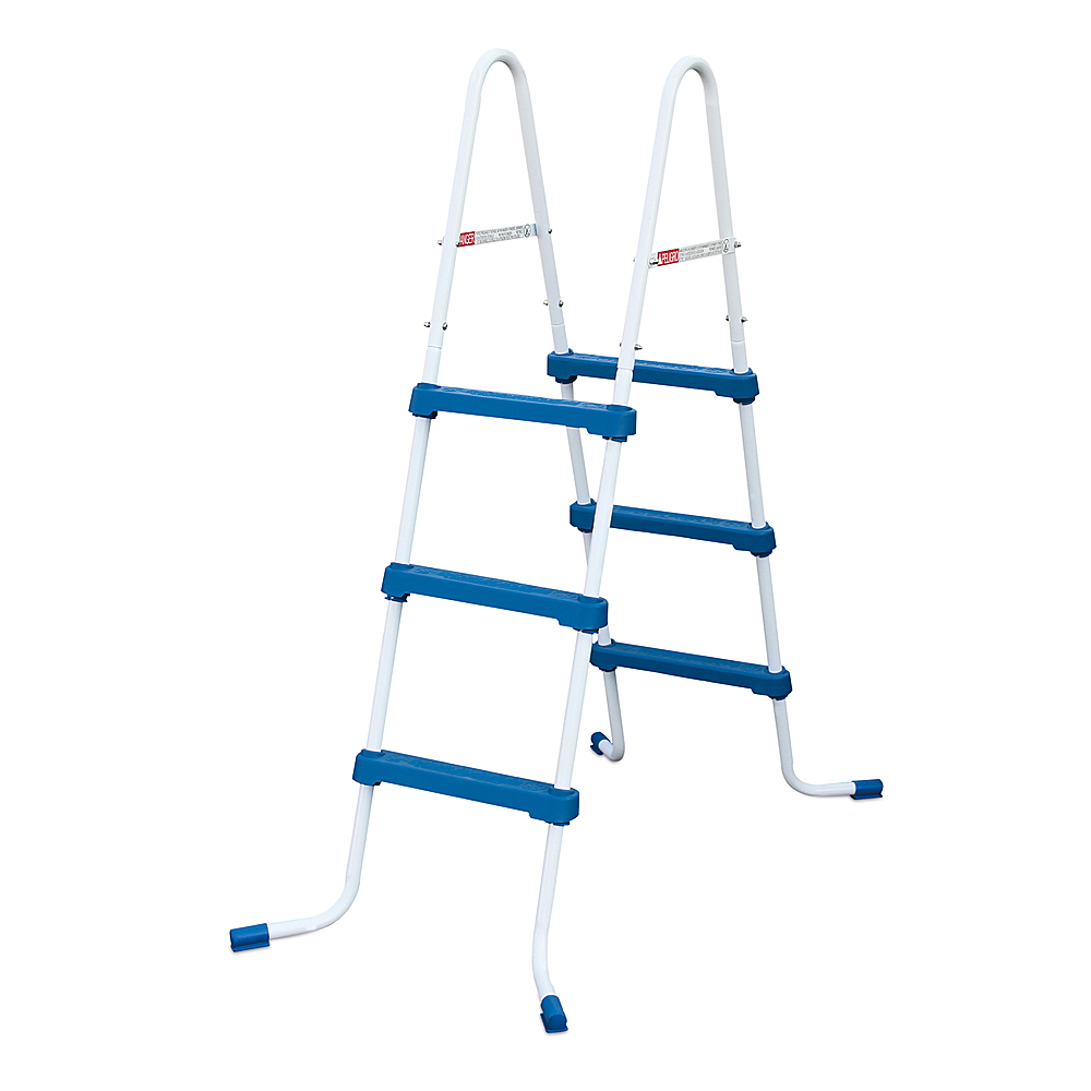 Summer Waves - 3 Step Outdoor Above Ground Swimming Pool Ladder