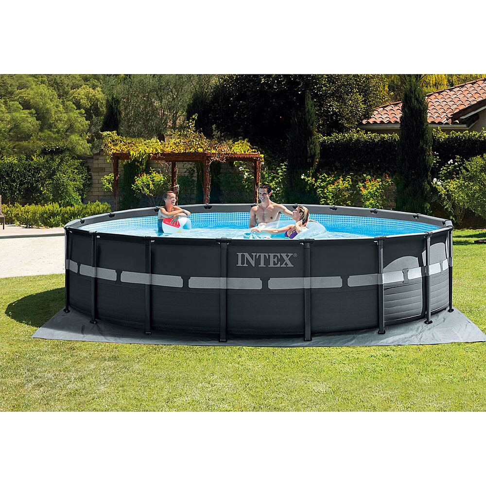 Alt View 22. Intex - 18ft x 52in Ultra XTR Round Frame Above Ground Pool Set and Cleaning Kit.