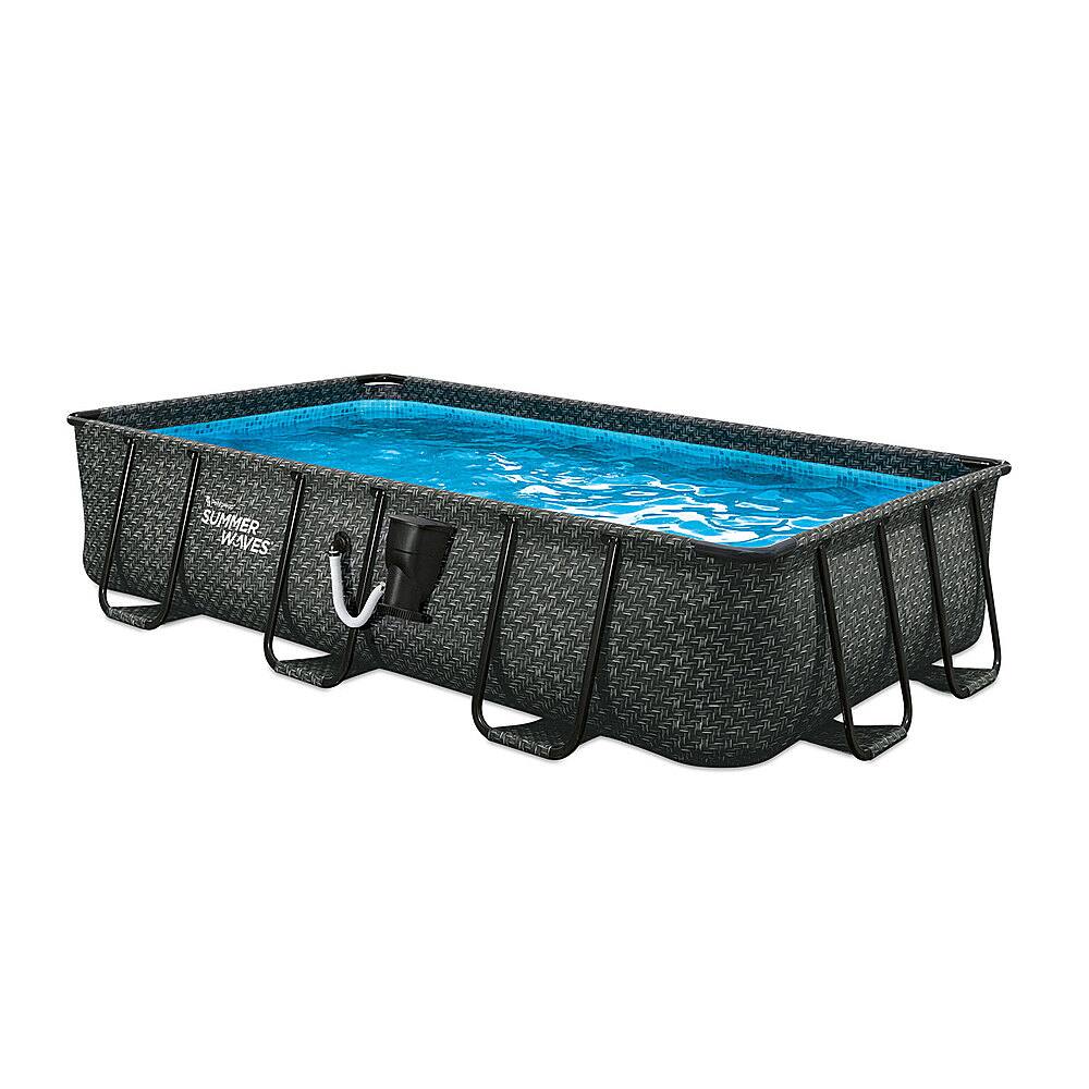 Summer Waves Above Ground Rectangle Frame Swimming Pool Set