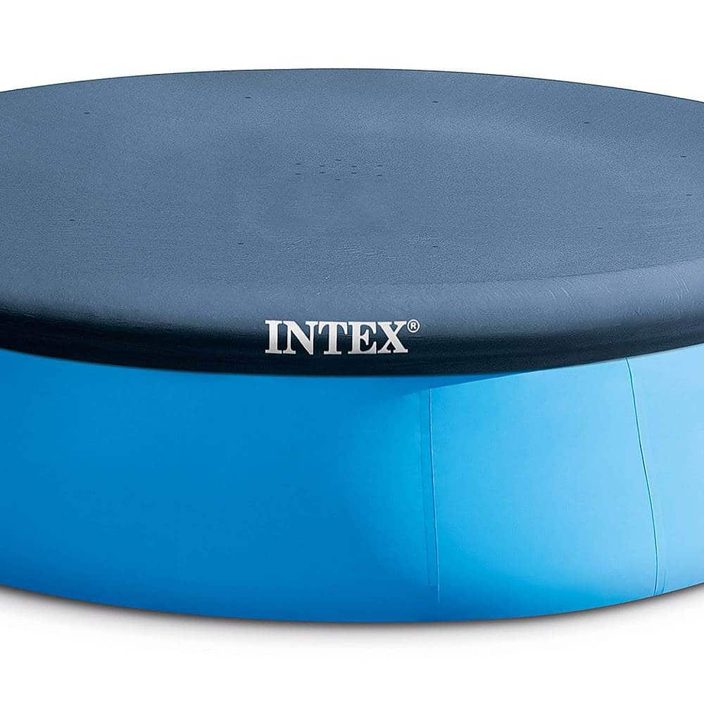 Best Buy: Intex Easy Set Above Ground Rope Tie PVC Vinyl Pool Cover 28026E