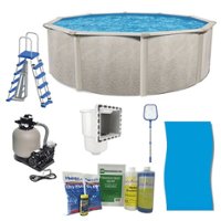 Aquarian - Phoenix 21' x 52" Steel Frame Above Ground Swimming Pool Kit with Pump - Front_Zoom