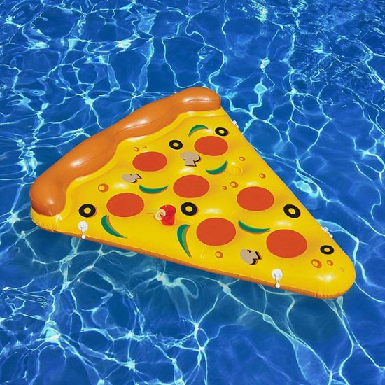 Swimline 90645 Pizza Slice Inflatable Giant Swimming Pool Float Raft Lounger