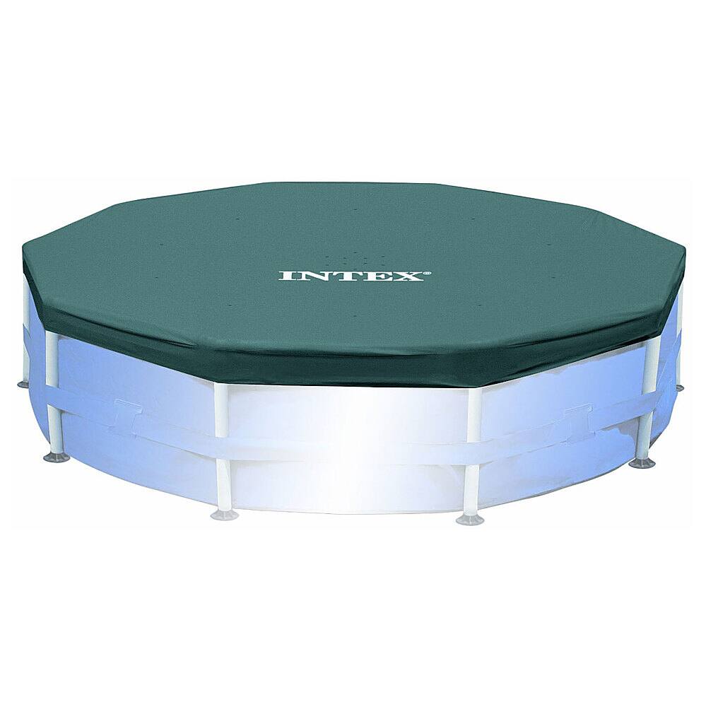Alt View 11. Intex - 10ft Round Easy Set Outdoor Backyard Swimming Pool Cover (2 Pack) - Blue.