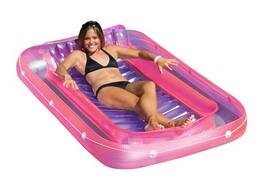 Swimline - 71” Swimming Pool Inflatable Lounge Water Raft - Pink
