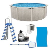Aquarian - Phoenix 24' x 52" Above Ground Swimming Pool with Pump and Ladder - Front_Zoom