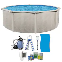 Aquarian - Phoenix 18' x 52" Above Ground Swimming Pool w/Pump, Ladder & Hardware