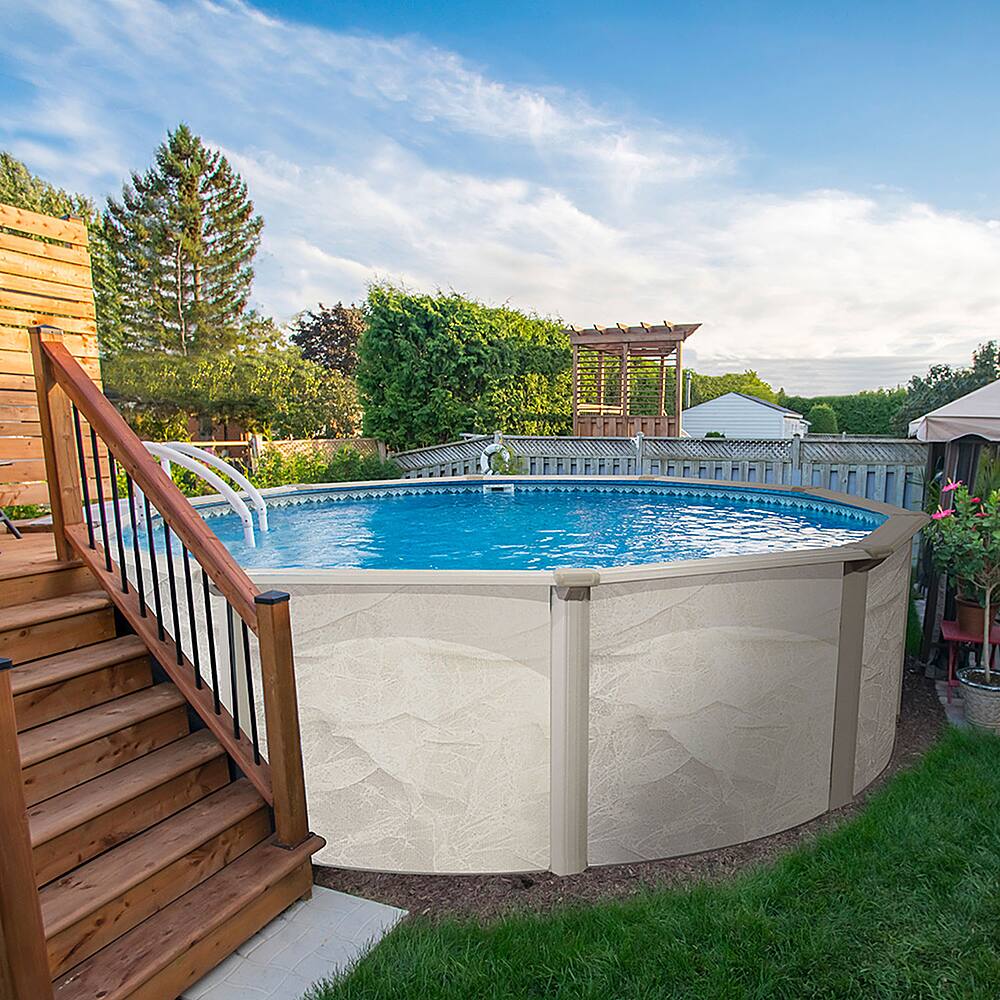 Alt View 11. Aquarian - Phoenix 18' x 52" Above Ground Swimming Pool w/Pump, Ladder & Hardware.