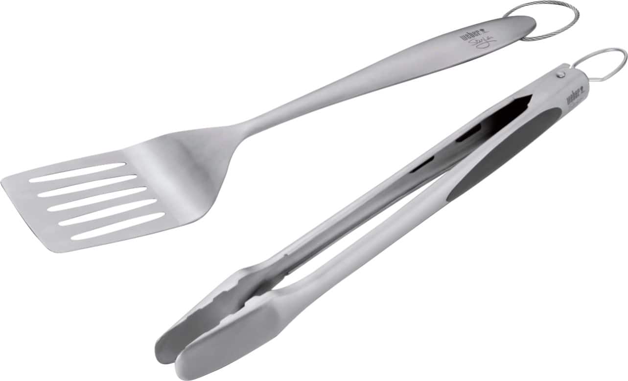 Angle. Weber - Deluxe Tool Set - Stainless Steel.
