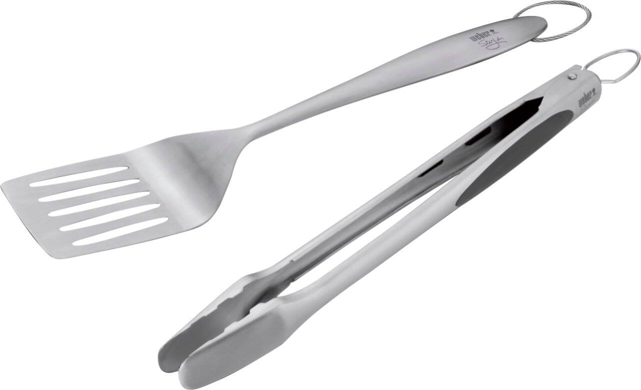 Angle. Weber - Deluxe Tool Set - Stainless Steel.