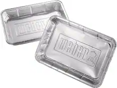 Angle. Weber - Foil Pans - Silver.
