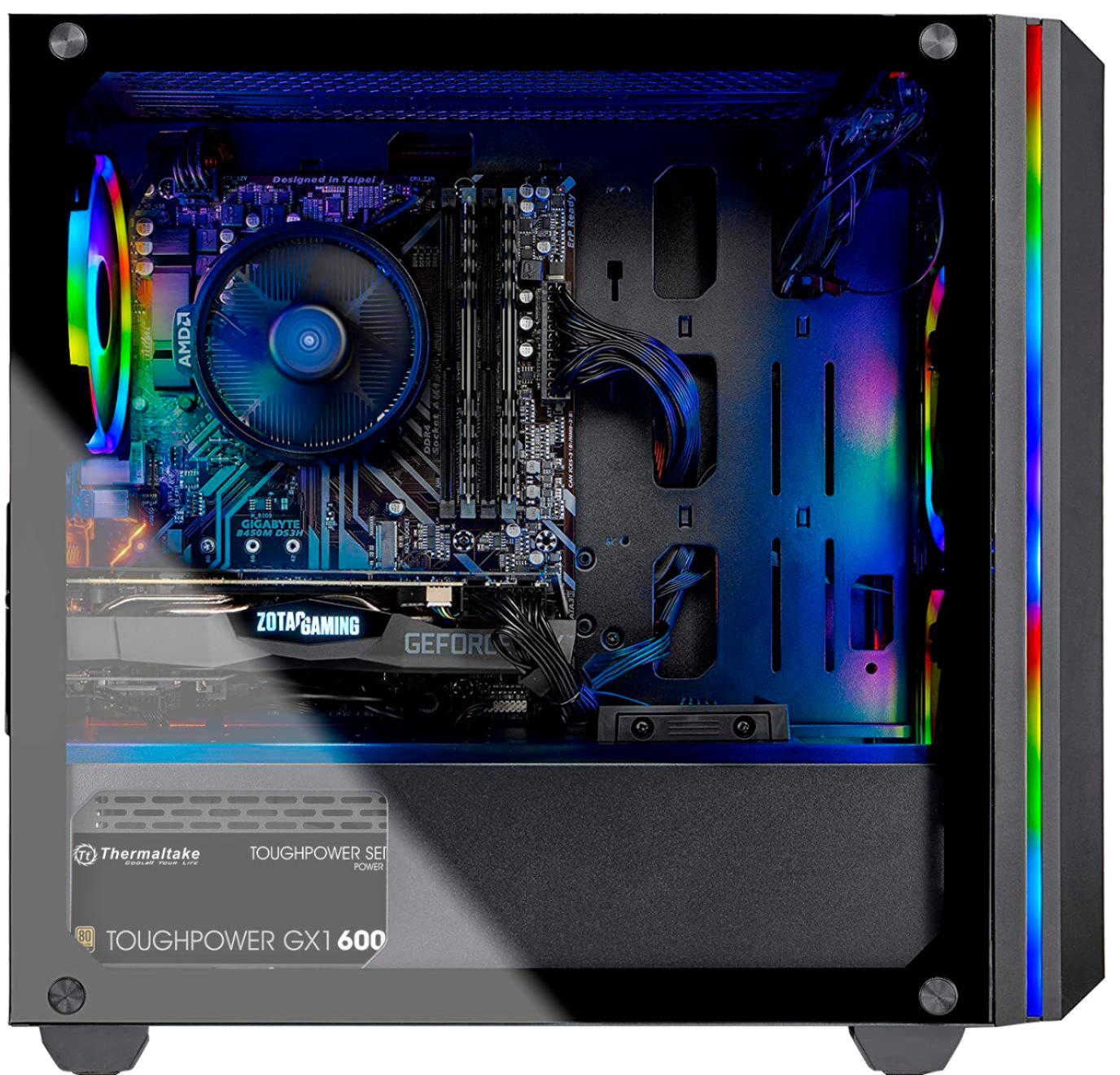 Skytech Gaming Chronos Mini Gaming Desktop AMD Ryzen 3600 16G Memory NVIDIA GeForce RTX 1TB SSD Black ST-CHRONOSM-0235-BU - Best