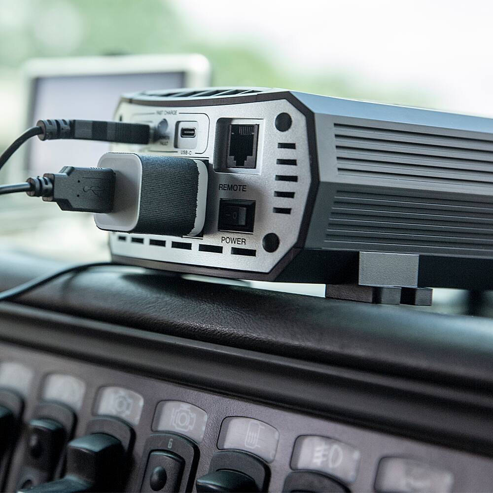 Alt View 11. Cobra - PURE SINE 400 Watt Power Inverter with Fast Charge USB - Black.