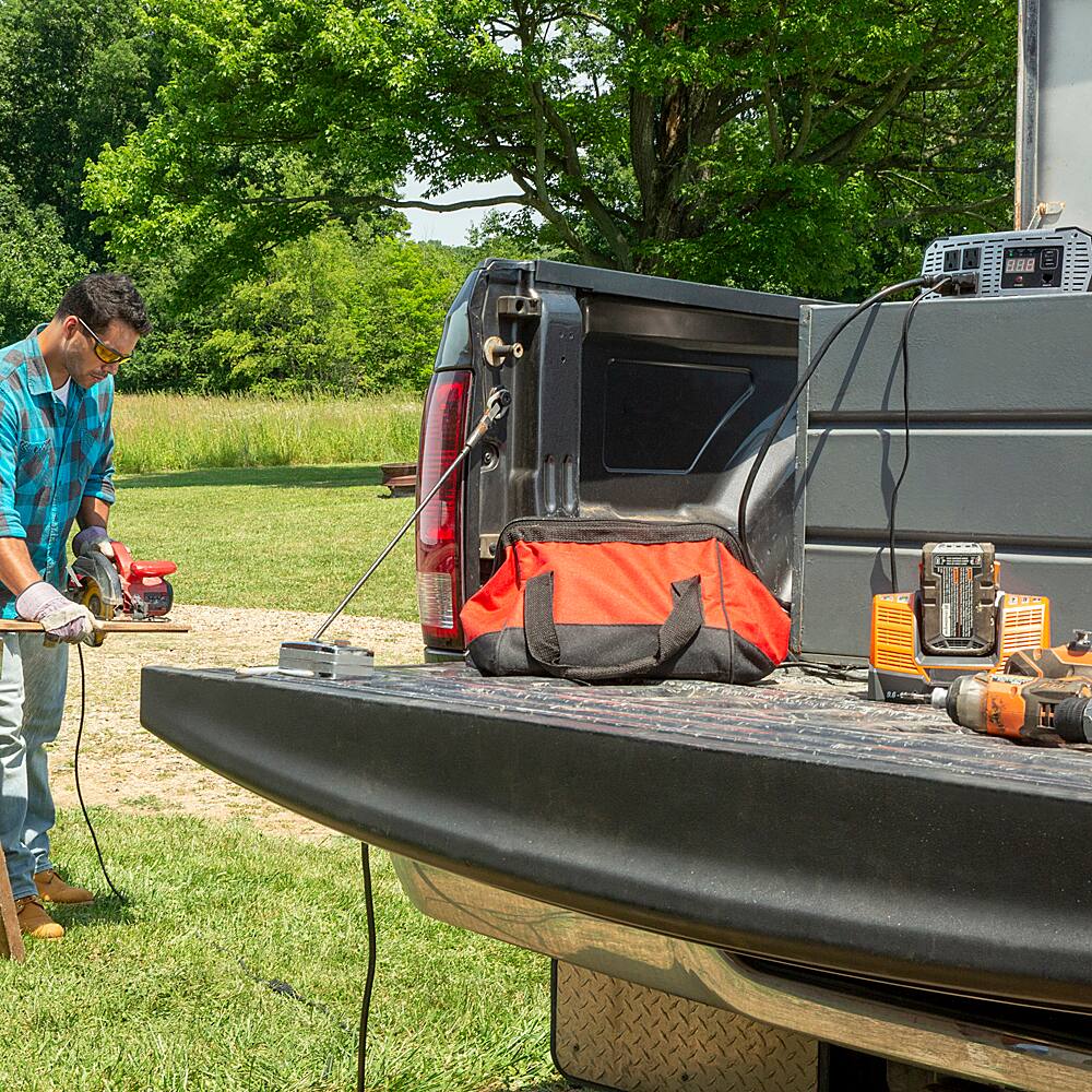 Alt View 13. Cobra - PRO 3000 Watt Power Inverter with Fast Charge USB and Remote Control - Black.