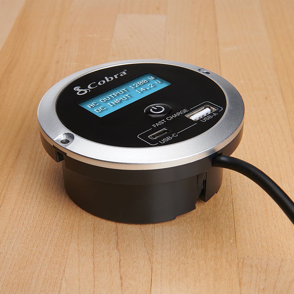 Alt View 11. Cobra - Remote On/Off Controller with Fast Charge USB - Black.