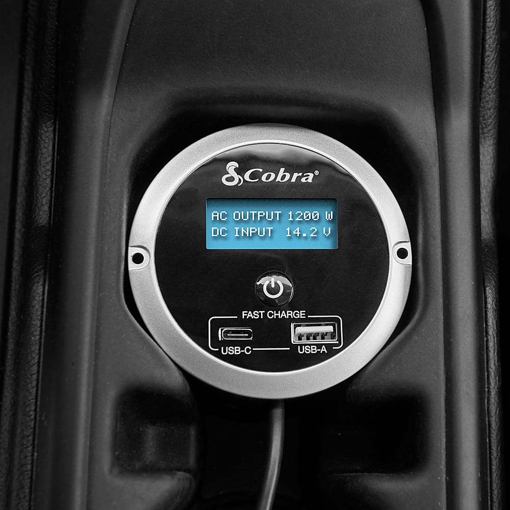 Alt View 13. Cobra - Remote On/Off Controller with Fast Charge USB - Black.