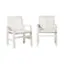 Angle. Walker Edison - Windsor Acacia Wood Patio Chairs, Set of 2 - White Wash.