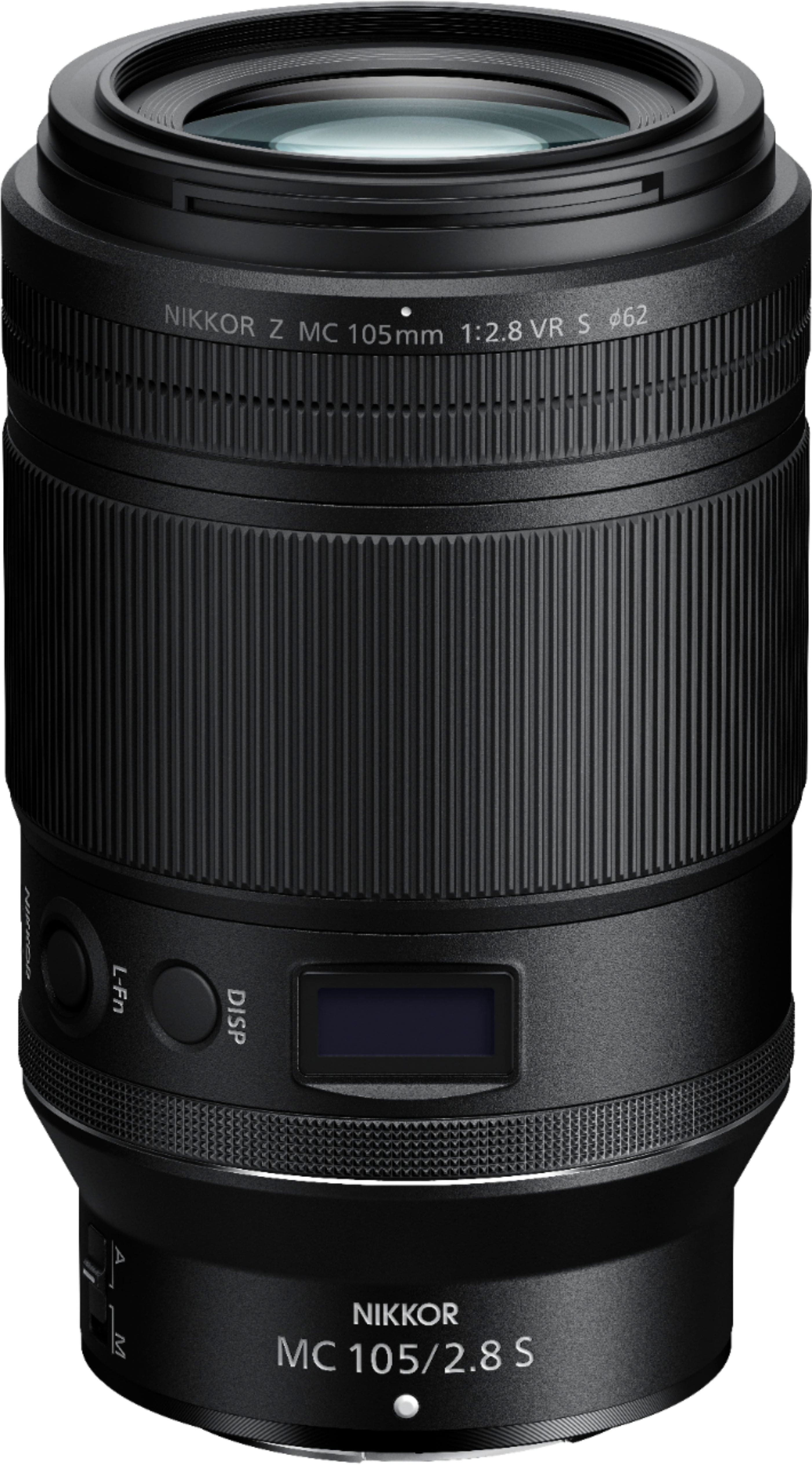 Alt View 1. Nikon - NIKKOR Z MC 105mm f/2.8 VR S Macro Lens for Z Series Mirrorless Cameras - Black.