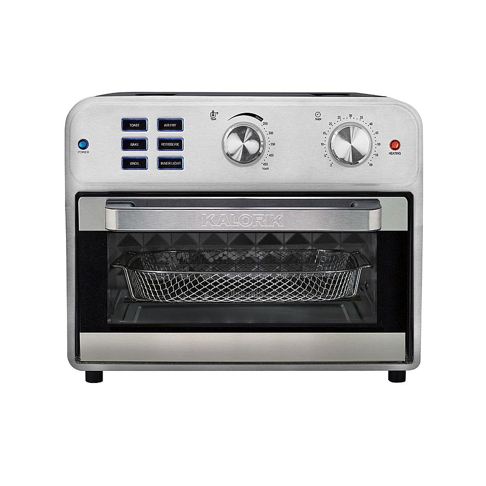 Angle View: Kalorik - 22 qt. Digital Air Fryer Toaster Oven - Black