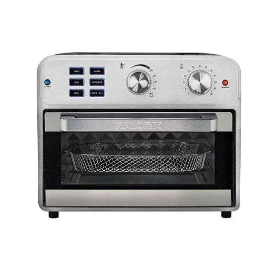 Angle Zoom. Kalorik - 22 qt. Digital Air Fryer Toaster Oven - Black.