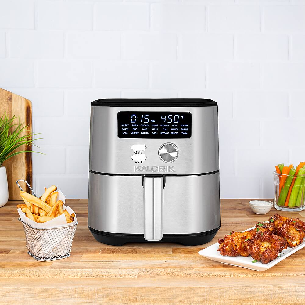Best Buy Kalorik MAXX 4 qt. Digital Air Fryer Stainless Steel FT 47821 BKSS