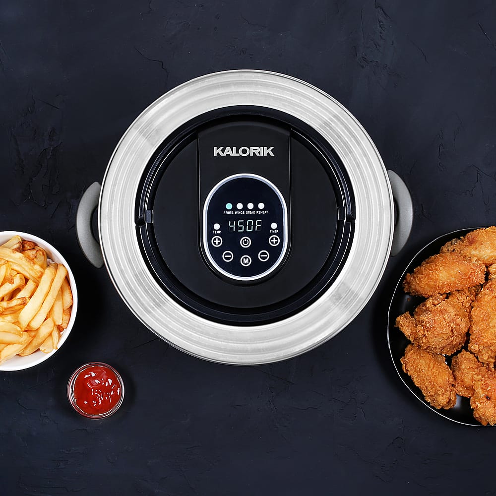 Best Buy Kalorik Digital Universal Air fryer Lid Black FT 46587 BK