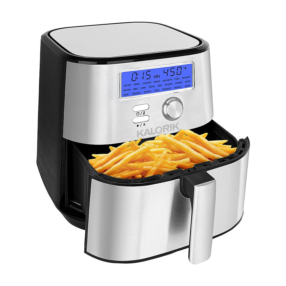 Best Buy Kalorik MAXX Plus 4 qt. Digital Air Fryer Stainless Steel FT 47822 SS