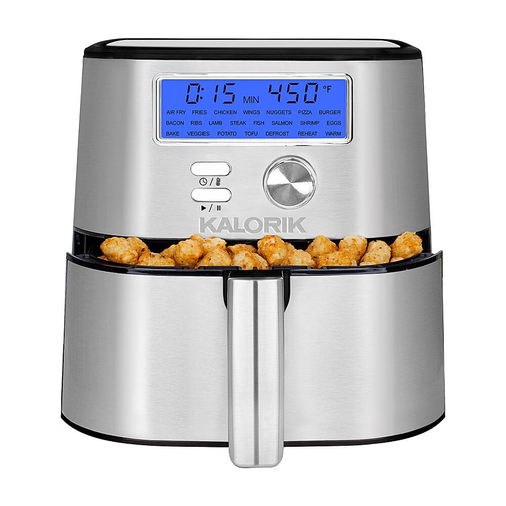 Best Buy Kalorik MAXX Plus 4 qt. Digital Air Fryer Stainless Steel FT